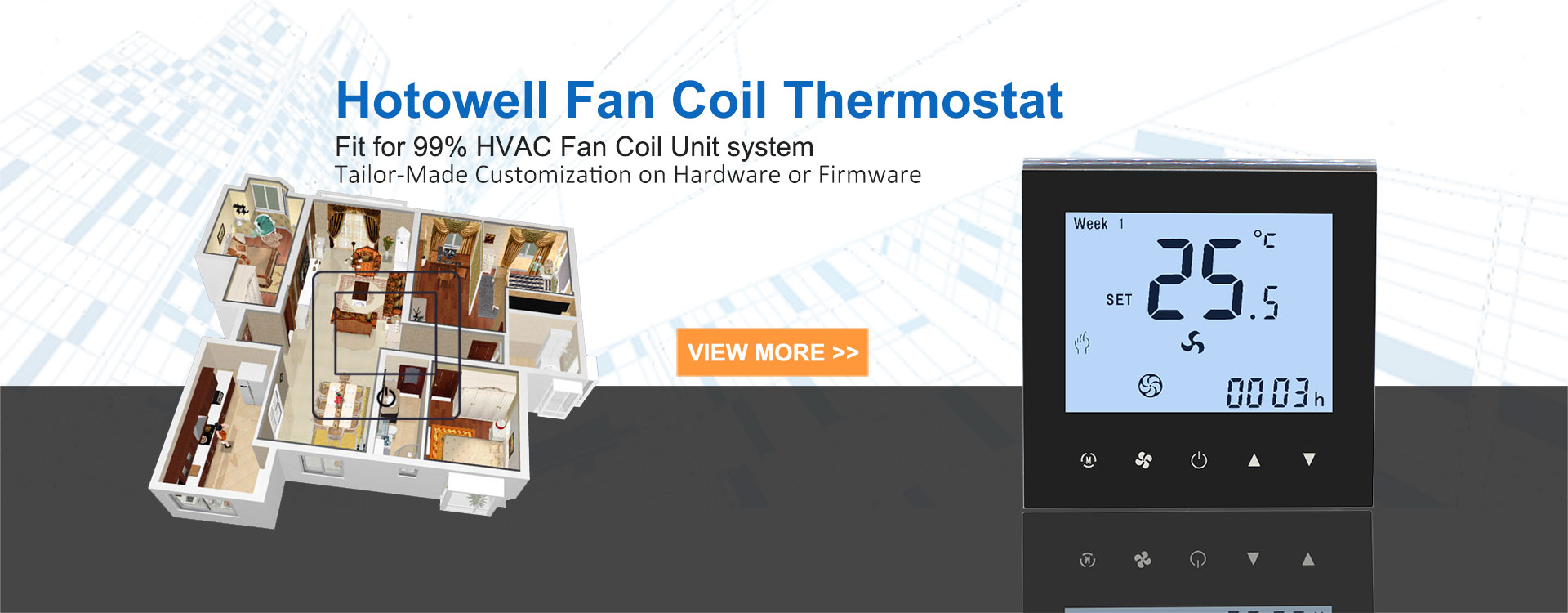 Hotowell Customized Fan coil thermostat