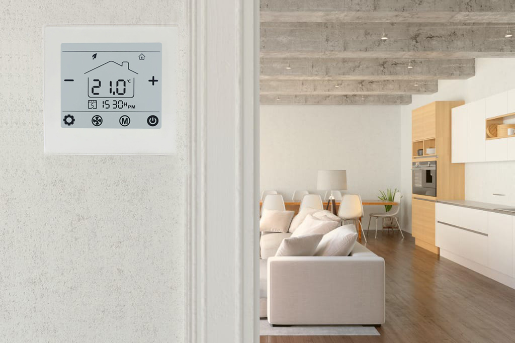 bacnet Digital Lcd Touch Screen Temperature Heating Boiler Thermostat