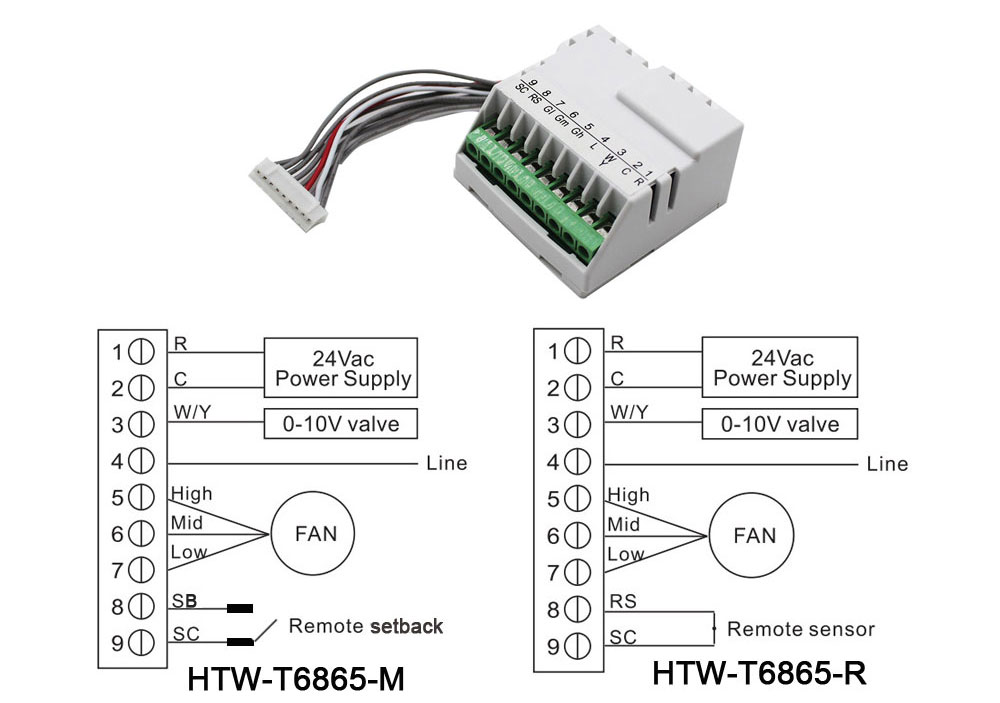 wiring for honeywell thermostat t6861