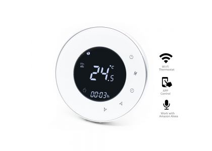 Digital Touch Screen Heating Smart Wifi Thermostat With Home App Control
