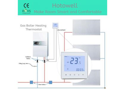 How many temperature control solutions does Hotowell have for boilers?