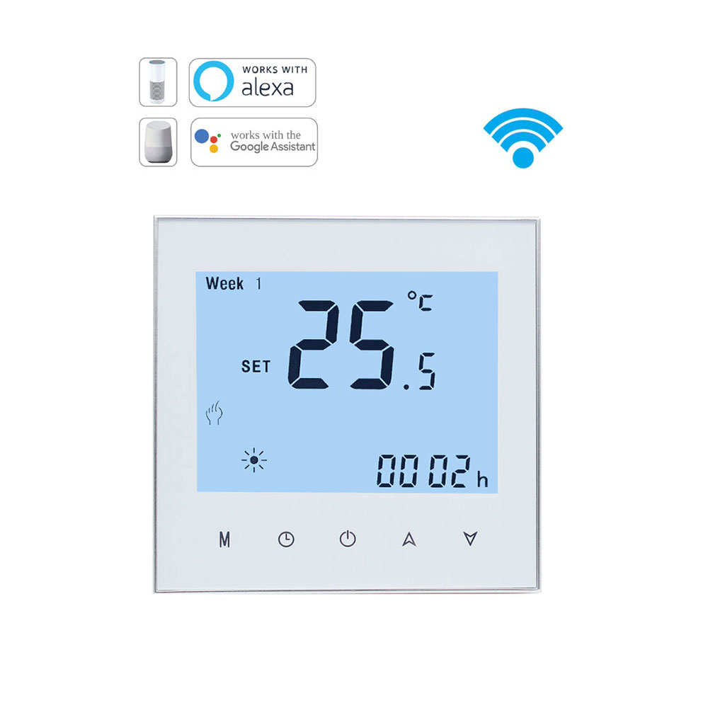 China thermostat factory customized wifi Programmable Heating thermostat for EU market