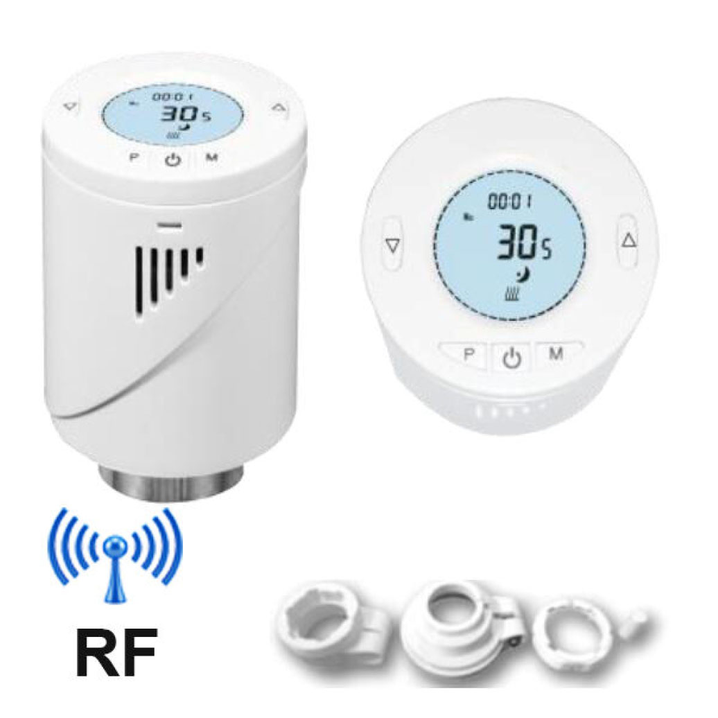Easy Installation RF Radiator Actuator Thermostat Zigbee communication programmable TRV actuator