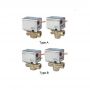 110V/220V on/off 3 Way hydraulic Brass Motorized Gate Valve for thermostat