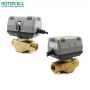 Hotowell 2 Way electric motor ball valve for small Industrial motorized actuator valve