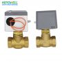Válvula de bola motorizada eléctrica de 12V 24V de acero inoxidable de 2 vías y 3 vías DN15