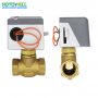 Válvula de bola motorizada eléctrica de 12V 24V de acero inoxidable de 2 vías y 3 vías DN15