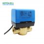 Válvula de bola eléctrica de 2 vías de latón Válvula motorizada de modulación 24V para aire acondicionado central Agua fría y caliente