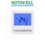 Large LCD Display Elegant White Modbus Central Control FCU Thermostat with Keycard Contact