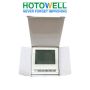 Large LCD Display Elegant White Modbus Central Control FCU Thermostat with Keycard Contact