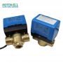 Válvula de control de modulación motorizada de 2 vías / 3 vías 0 10V para el sistema Fan Coil