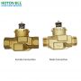 2 Port Central Heating Male Motorized Zone Valve
