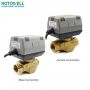 Válvula motorizada macho / hembra motorizada de 3 vías y 3 vías para sistema hvac