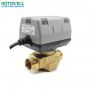 Válvula motorizada macho / hembra motorizada de 3 vías y 3 vías para sistema hvac