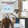 Inteligente digital programable pantalla táctil LCD inalámbrico RF controlador de temperatura termostato de habitación