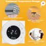 Tuya Smart 2.4G WiFi Habitación Calefacción Cable Termostato con pantalla de forma redonda de nido