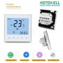 Large Touch Screen Digital Programmable Wifi Thermostat With 0 10v Fan Speed 