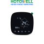 Smart WiFi Central Heating  Black Programmable Room Thermostat With Dry Contact