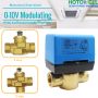 Válvula motorizada moduladora de 3 vías 0-10 V