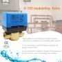Válvula termostática moduladora de 2 vías 0-10 V para sistema de calefacción por suelo radiante