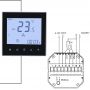 Termostato de habitación WIFI programable RF de pantalla táctil LCD grande digital HVAC