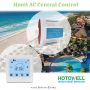 Termostato digital de CA de hotel con controlador de temperatura de sala de enfriamiento de calefacción HVAC con modbus para sistema de unidad de fan coil