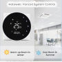 AC Central Air Conditioning 3 Speed Fan Touch Temperature Controller Thermostat