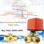 2 Way Thermostatic Temperature Control Room Heating/Cooling  Ball Valve