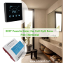3 Speed Fan Coil HVAC Controller Touch Screen Hotel Digital Thermostat