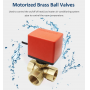 Amazon Top10 Fan coil System Part Water Thermostatic 3 Way Ball Valve