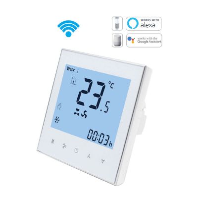 Fan coil thermostat,Home automation,Room thermostat,Temperature thermostat,Wifi thermostat
