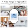 Touch screen fan coil units digital smart thermostat with wifi or modbus remote control