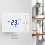 Surface Mounted Smart Programmable Thermostat Temperature Controller with Keycard Option