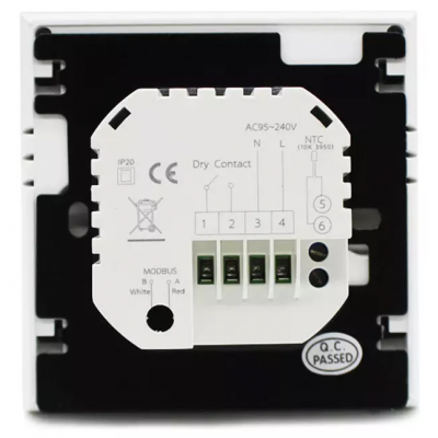 Calefacción por suelo radiante eléctrica de diseño clásico 16A Termostato bellamente empaquetado fabricado en fábrica Serie WF01