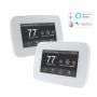 Hotowell Thermostat MT10 Smart Wifi Heat Pump Thermostat Heating and Cooling Thermostat