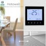 Control de voz Hotowell Smart Wifi Control de temperatura del termostato de calefacción con pantalla táctil de retroiluminación blanca