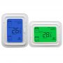 Pantalla azul/verde Retroiluminación LCD Pantalla táctil HVAC Smart Fan Coil Termostato