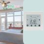 White Backlight Hotowell F10 Digital BACnet Thermostat Smart Fan Coil Thermostat with Touch Screen