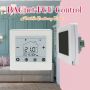 White Backlight Hotowell F10 Digital BACnet Thermostat Smart Fan Coil Thermostat with Touch Screen