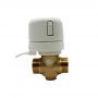 Válvula de control de actuador térmico TRV de agua fría/caliente eléctrica de 2/3/4 vías