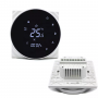 Smart Wifi Fan Coil 4 Pipes With External sensor Heating/Cooling Thermostat HTW-WF06-FC-4EW
