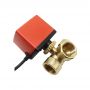 Precio de válvula de bola de válvula de zona de amortiguador motorizado hembra de 2 vías de motor eléctrico de color rojo