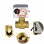 Control de temperatura del flujo de agua Material Latón 2 vías 3 vías Válvula motorizada HTW-V71