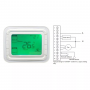 Termostato FCU de la serie T6861 con retroiluminación verde no programable para aire acondicionado ambiental HTW-T6861-H2WG