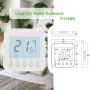 Termostato digital inteligente Blanco Termostato Fan Coil de 3 velocidades con función de bloqueo de teclado