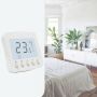 Termostato digital inteligente Blanco Termostato Fan Coil de 3 velocidades con función de bloqueo de teclado