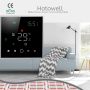 Electric Floor Heating Thermostat Smart Water Heating Thermostat with LED Screen White or Black