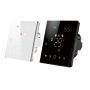 Negative Display Screen Black Color Programmable WiFi Fan Coil Thermostat