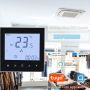 Termostato digital blanco o negro Termostato doméstico con Modbus y función de bloqueo de teclado