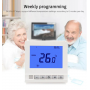 Termostato de Calefacción Botones Táctiles Agua y Sistema Eléctrico Controlador Digital de Temperatura Htw-31-H17